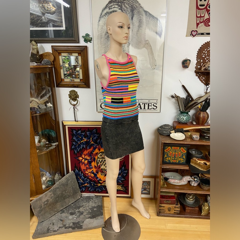 Colourful Knit Tank Top